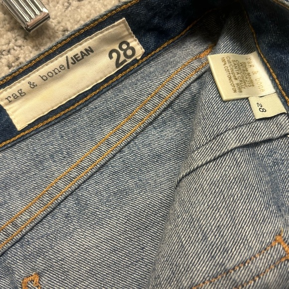 rag & bone size 28 front “open buttons” Blue Denim Skirt EUC - Picture 13 of 14